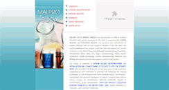 Desktop Screenshot of malproindia.com